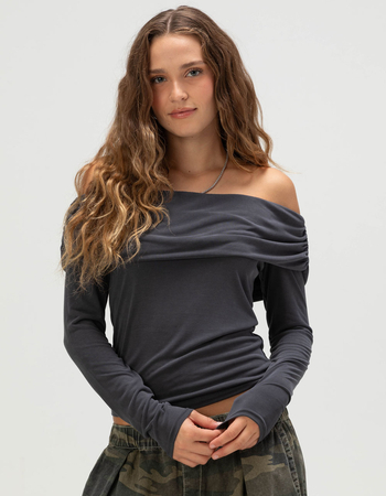 BDG Urban Outfitters Bardot Womens Off The Shoulder Top Primary Image