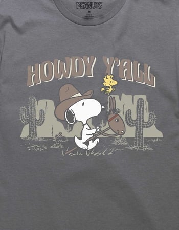 PEANUTS Howdy Y'all Snoopy Unisex Tee Alternative Image