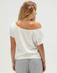 RSQ Womens Off The Shoulder Lily Tee image number 4