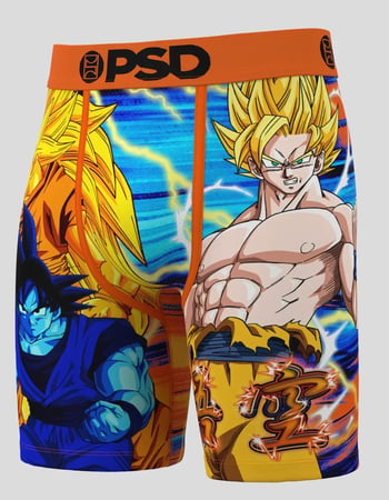 PSD x Dragon Ball Z Goku Stages Mens Boxer Briefs Alternative Image