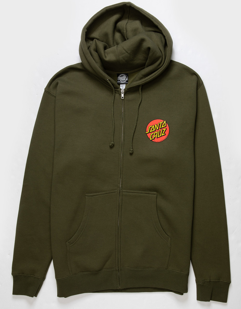 SANTA CRUZ Classic Dot Mens Zip-Up Hoodie image number 1