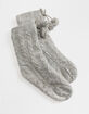 FULL TILT Cable Knit Slipper Sock image number 1