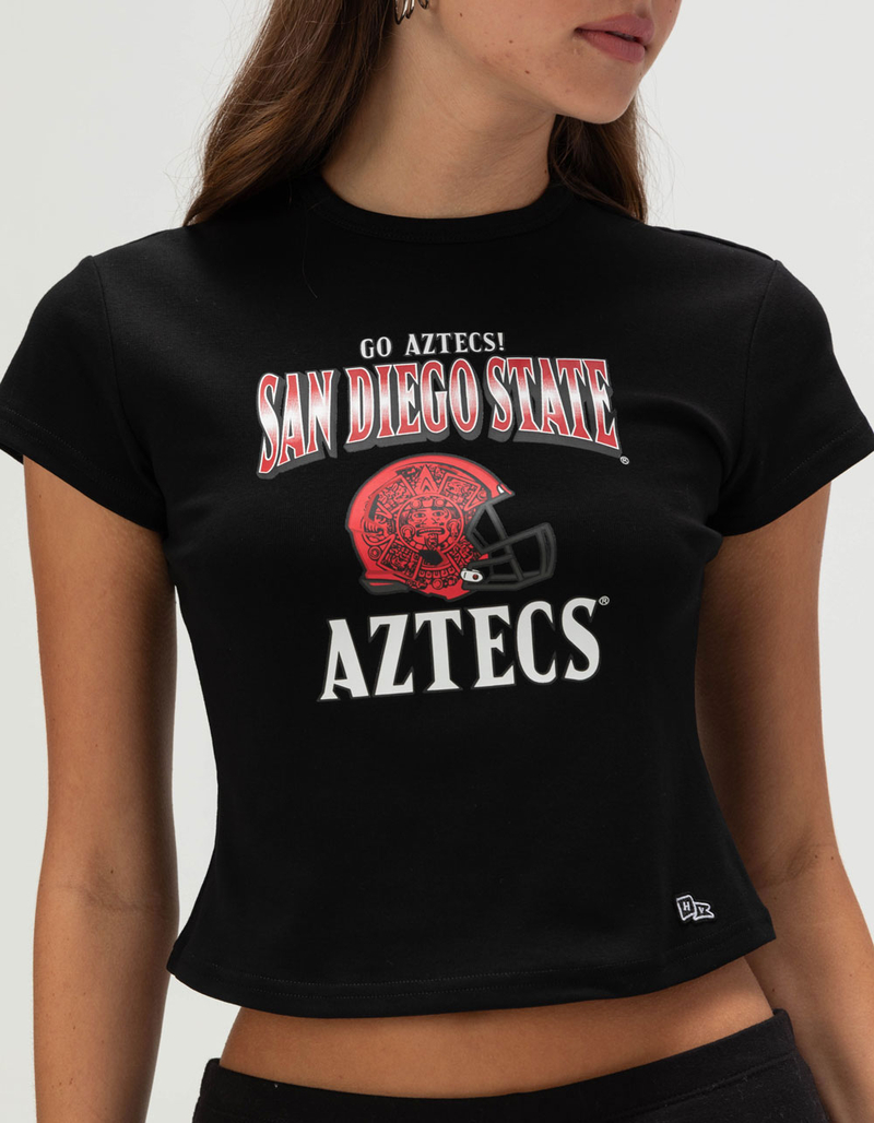 HYPE AND VICE San Diego State University Womens Baby Tee image number 1