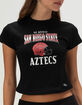 HYPE AND VICE San Diego State University Womens Baby Tee image number 2