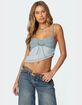 EDIKTED Ruffled Asymmetric Tank Top image number 1