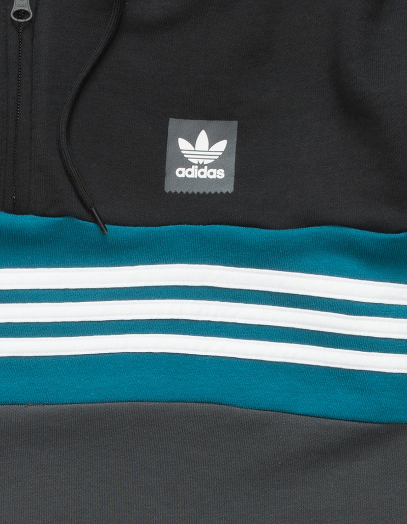 ADIDAS Throwback Mens 1/4 Zip Hoodie image number 1