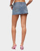 EDIKTED Avielle Studded Denim Micro Skort image number 3