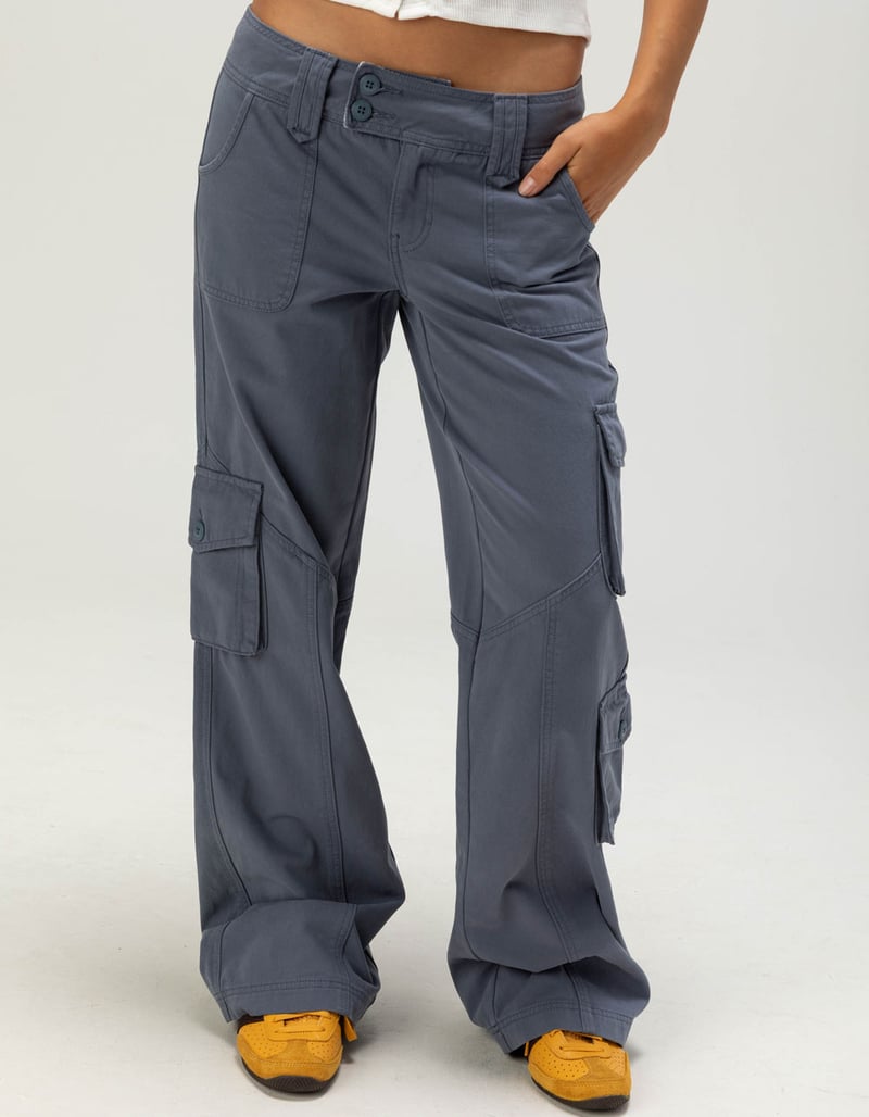 RSQ Womens Low Rise Baggy Bootcut Cargo Pants image number 2