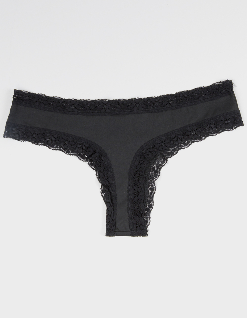 FULL TILT Lace Trim Thong image number 1