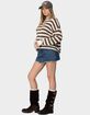 EDIKTED Anney Oversized Striped Sweater image number 5