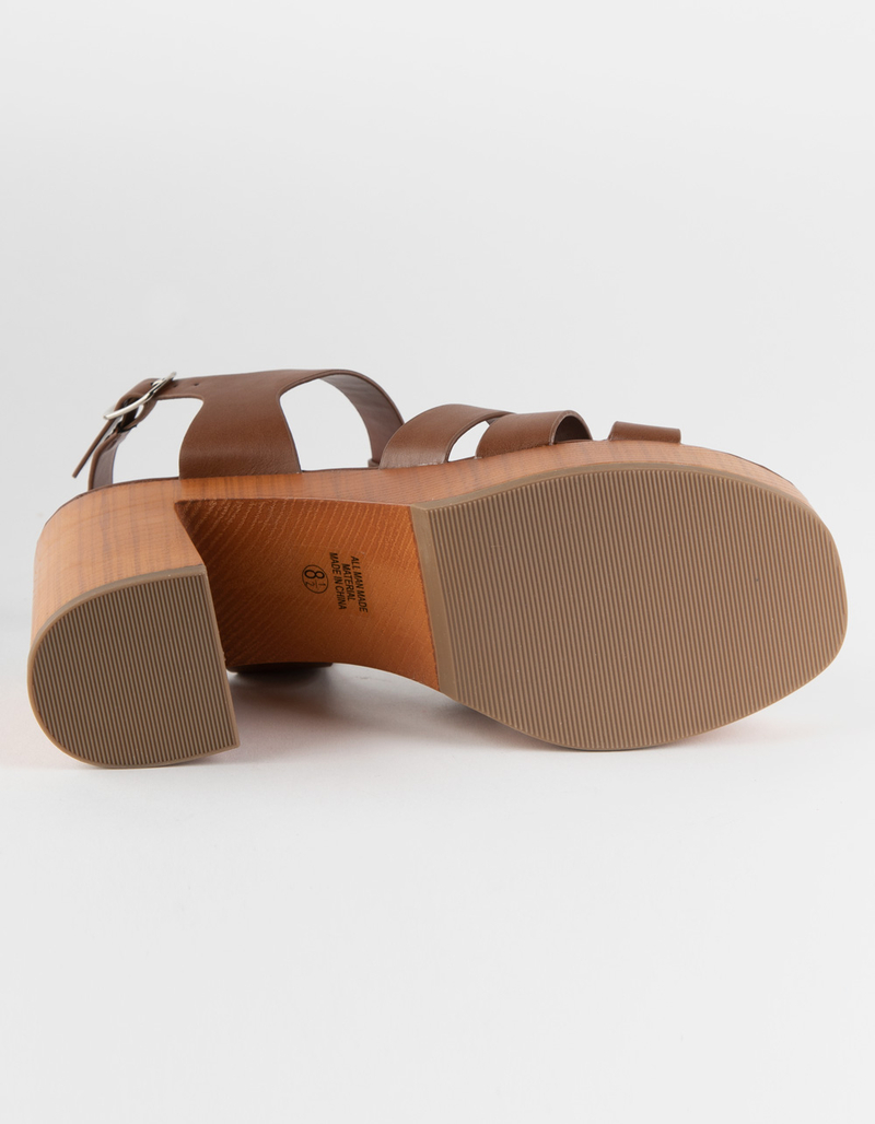 CITY CLASSIFIED Womens Wood Ankle Heels image number 2