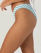 FULL TILT Texture Stripe Cheekier Bikini Bottoms image number 3