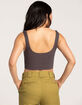 FULL TILT Seamless Notch Neck Womens Tank Top image number 3