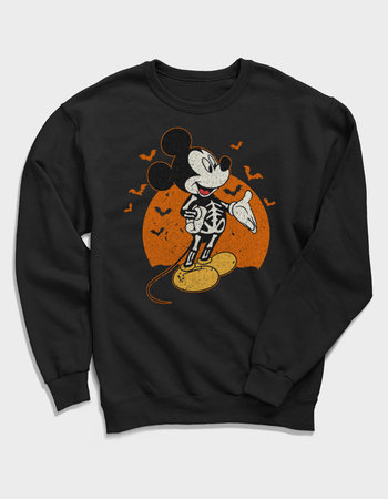 DISNEY Skeleton Mickey Bats Unisex Crewneck Sweatshirt Primary Image