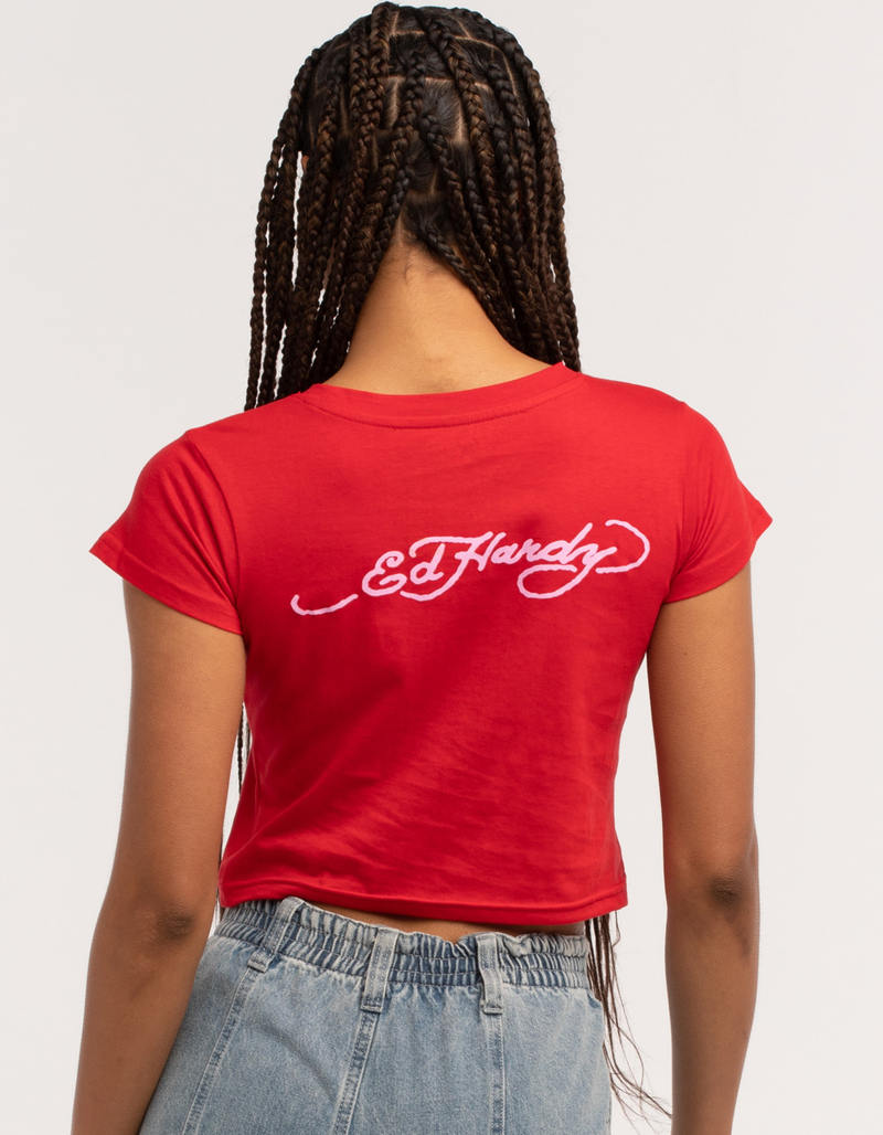 ED HARDY Cobra Womens Baby Tee image number 2