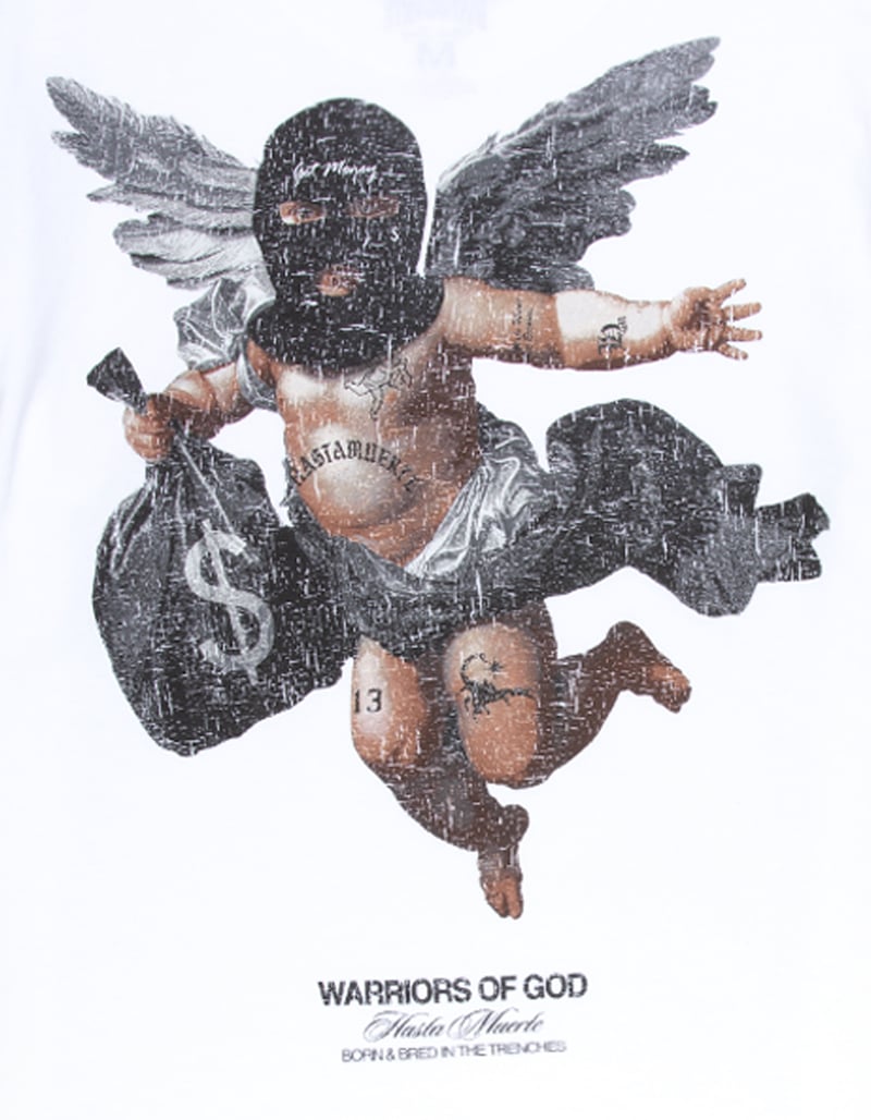 HASTA MUERTE MB Angel Tat Mens Tee image number 2