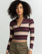 BDG Urban Outfitters Bunny Thermal Womens Quarter-Zip Top image number 1
