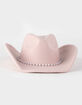 Pearl Trim Faux Wool Womens Cowboy Hat image number 1