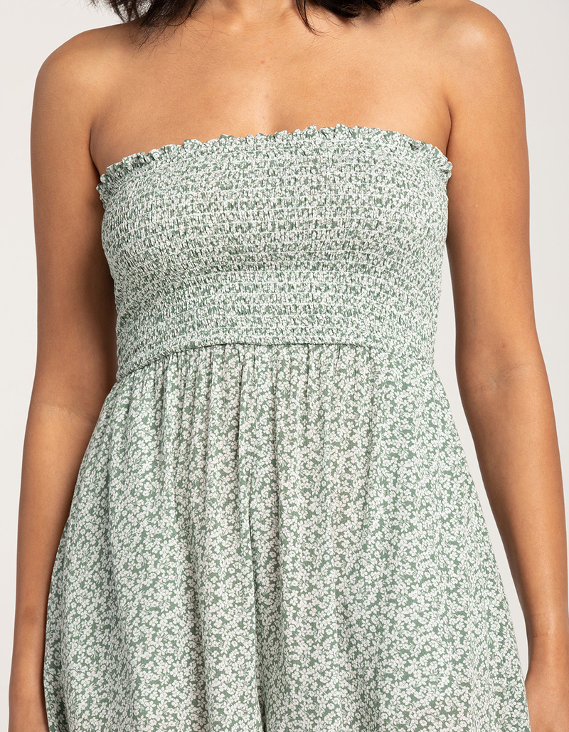 RSQ Womens Strapless Smock Romper image number 3