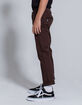 RSQ London Brown Boys Skinny Chino Pants image number 3