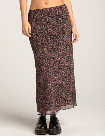 RSQ Womens Low Rise Mesh Maxi Skirt Alternative Image