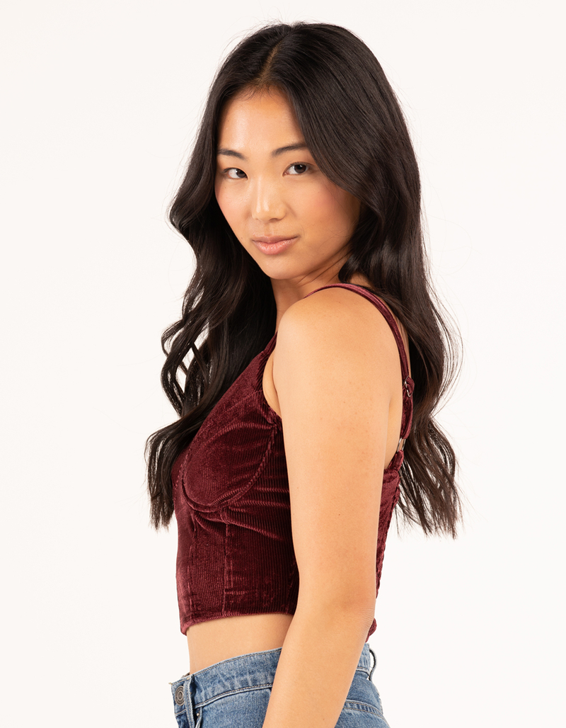 FULL TILT Solid Textured Bustier image number 4