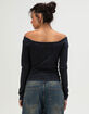 AFFLICTION Endless Faith Womens Long Sleeve Top image number 4
