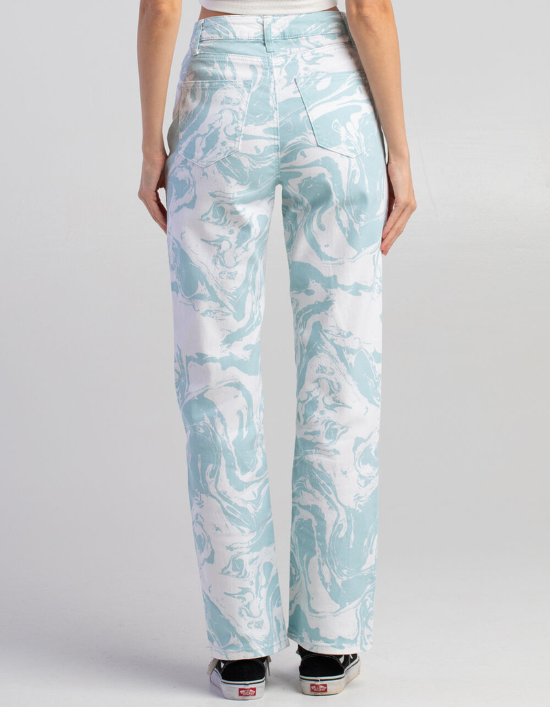 TINSELTOWN Womens High Rise 5 Pocket Wide Leg Jeans image number 3