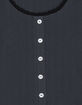 FULL TILT Girls Button Front Top image number 2
