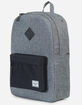HERSCHEL SUPPLY CO. Heritage Raven Crosshatch & Black Backpack image number 2