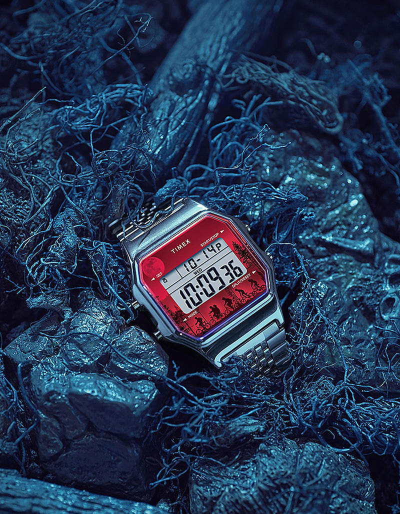 TIMEX x Stranger Things T80 34mm Stainless Steel Watch image number 4