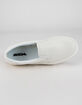 SODA Croft Platform Womens White Slip-On Sneakers image number 3