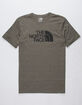 THE NORTH FACE Half Dome Triblend Heather Green Mens T-Shirt image number 1