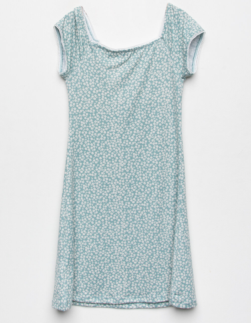 WHITE FAWN Emma Girls Ditsy Floral Dress image number 1