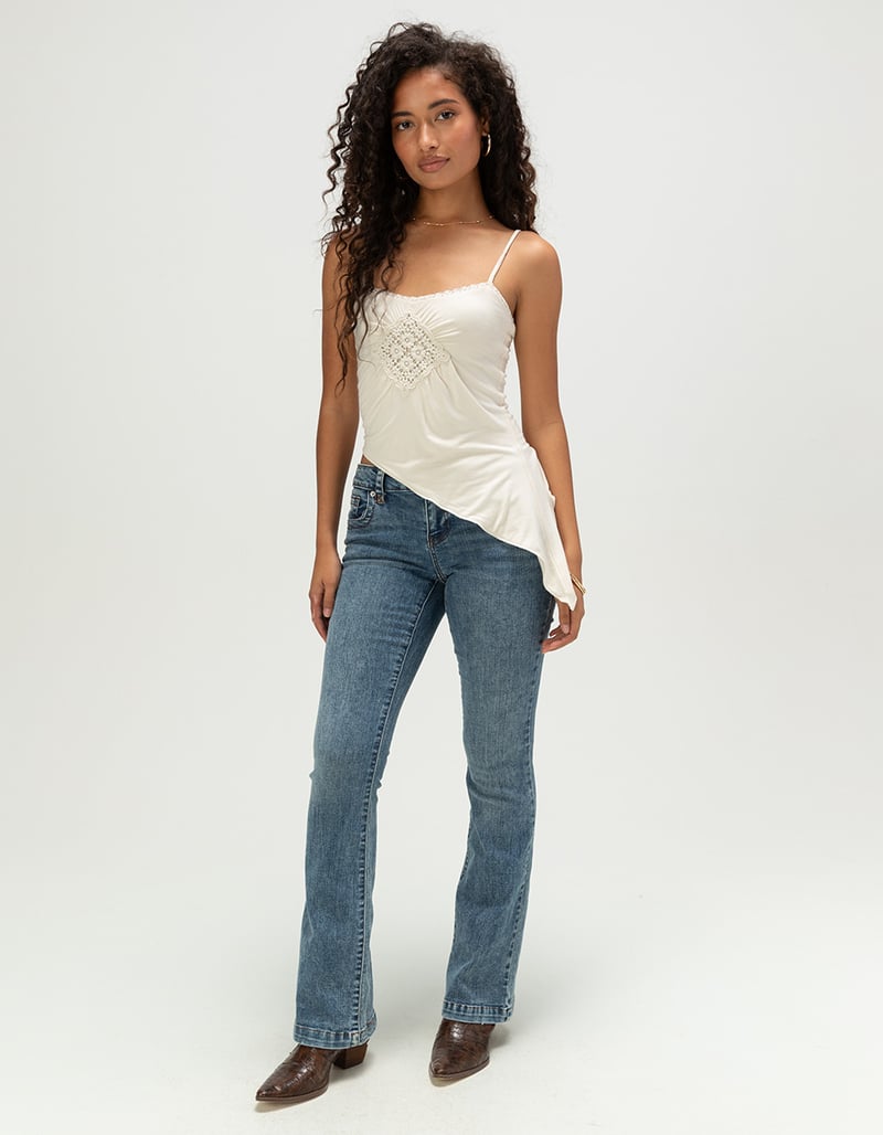 WEST OF MELROSE Womens Sleeveless Applique Top image number 4