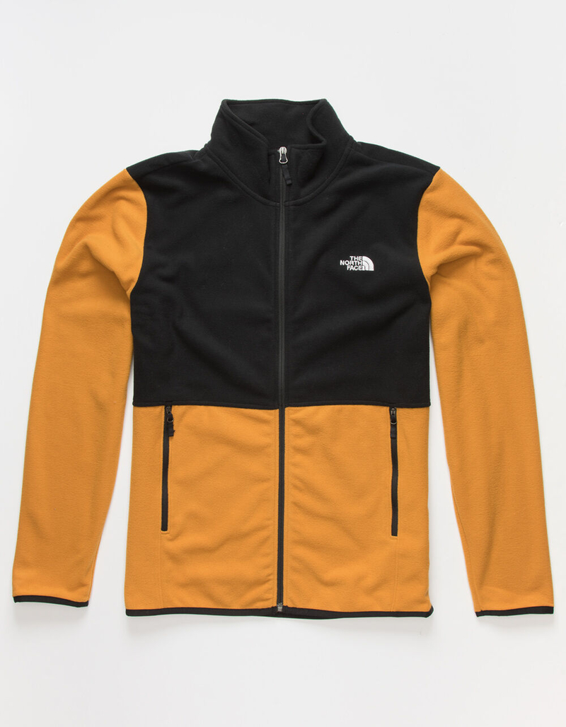 THE NORTH FACE Glacier Zip Fleece Mens Yellow Jacket image number 0