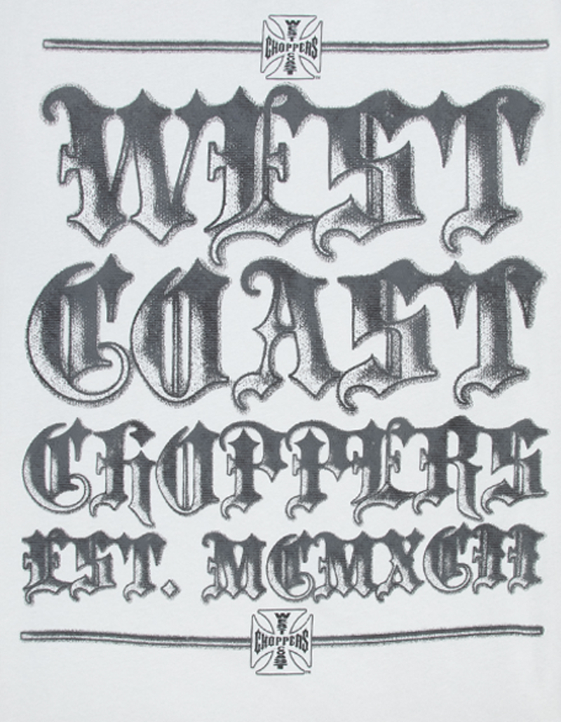 WEST COAST CHOPPERS Est MCMXCII Mens Boxy Tee image number 4