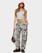 EDIKTED Camo Straight Leg Sweatpants image number 5