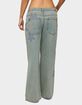 EDIKTED Trish Stars Low Rise Baggy Jeans image number 3