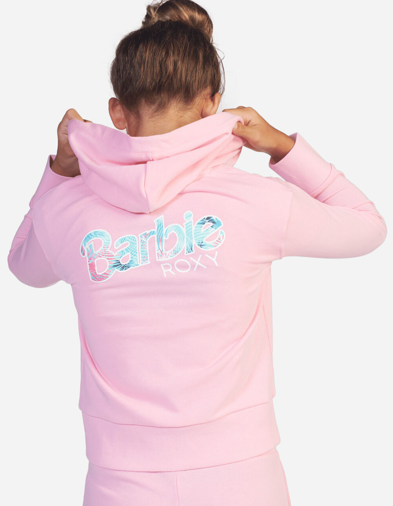 ROXY x Barbie Let Me In Girls Zip-Up Hoodie (Little Girls, Big Girls) image number 3