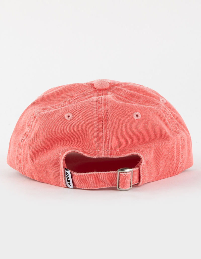OBEY Pigment Lowercase 6 Panel Mens Strapback Hat image number 2