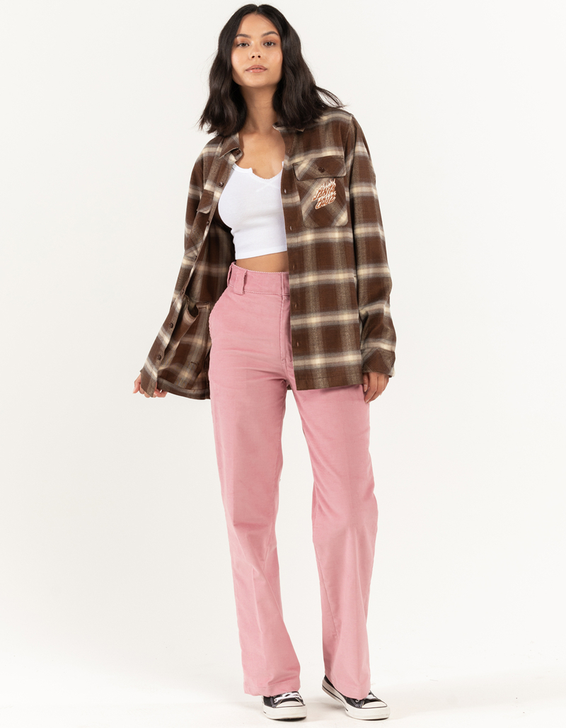 SANTA CRUZ Flame Womens Oversized Flannel Shacket image number 3