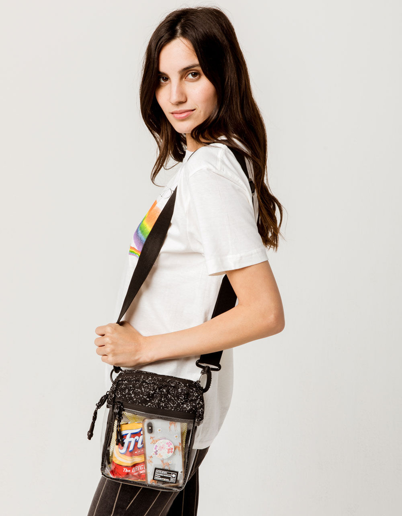 HEX Clear & Black Reflective Crossbody Bag image number 1