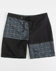 QUIKSILVER Dead Plaid Mens Boardshorts image number 1