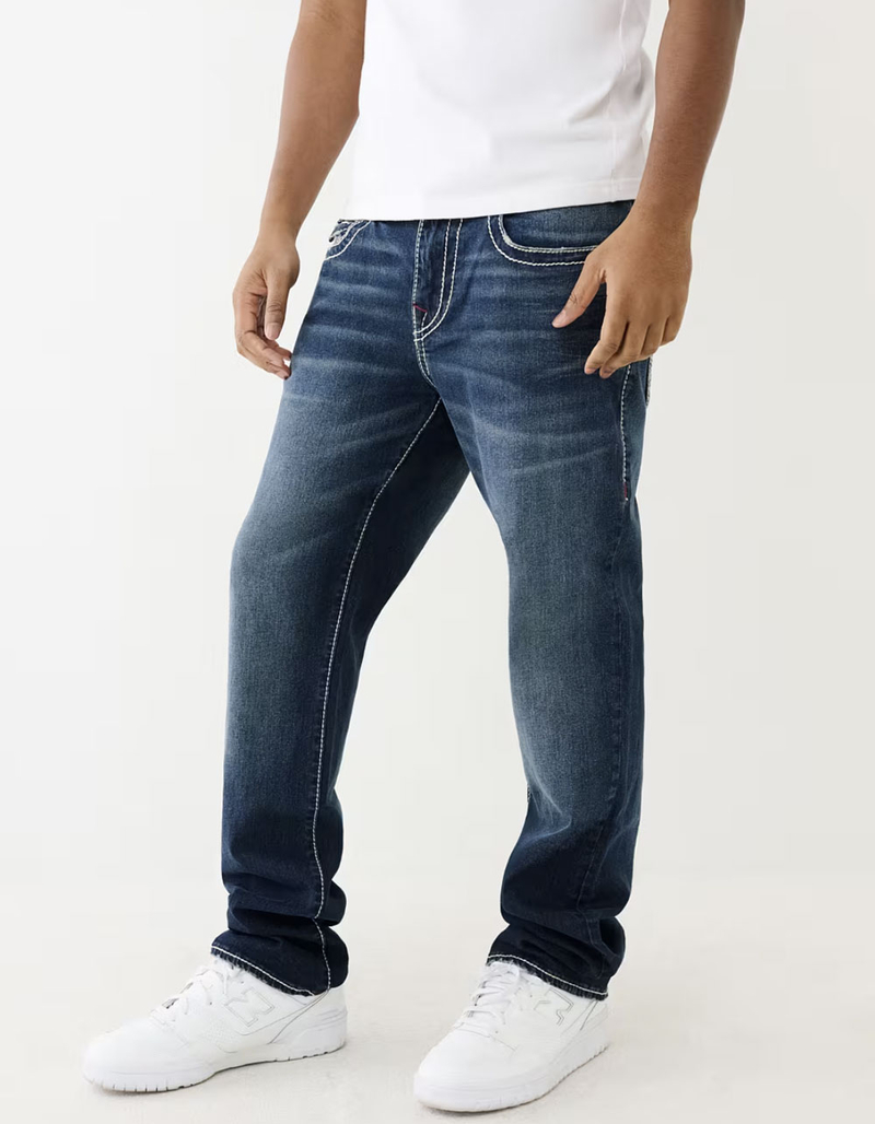 TRUE RELIGION Ricky Big T Flap Mens Relaxed Straight Jeans image number 2