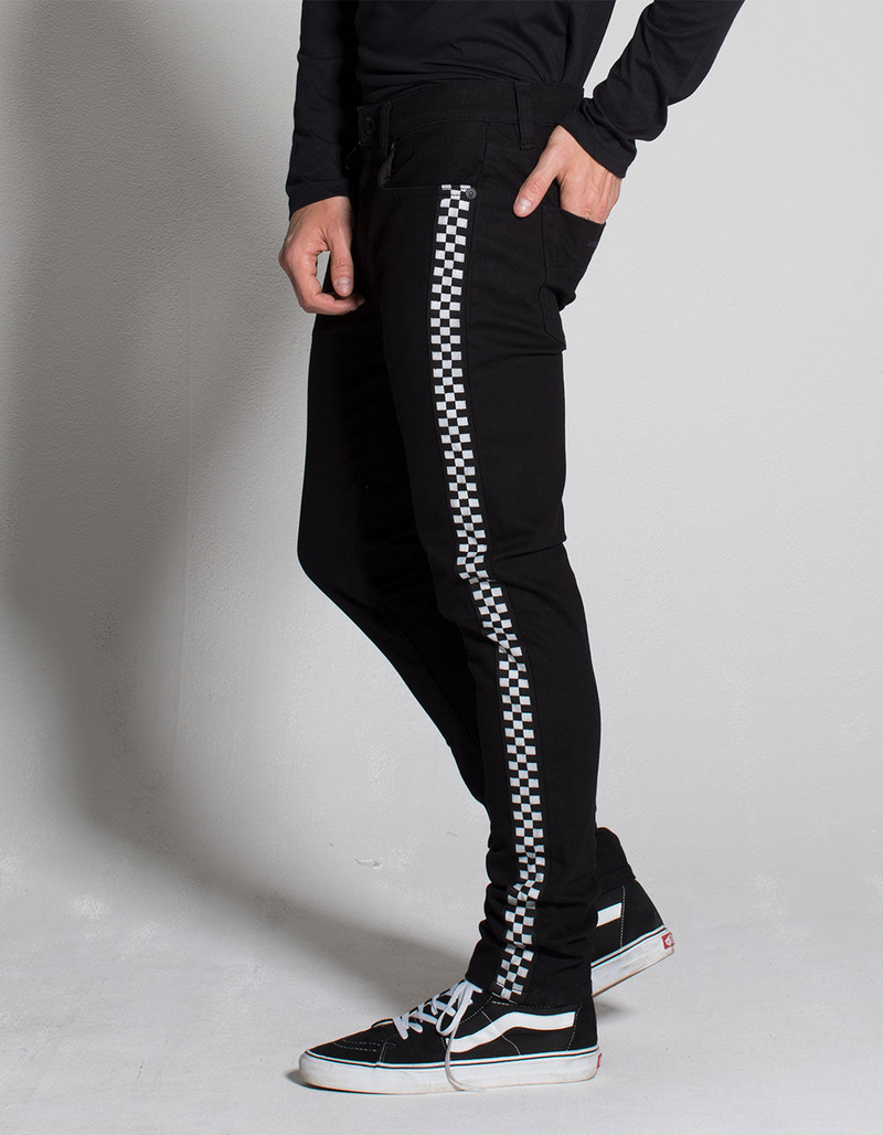 RSQ Seattle Checker Mens Skinny Taper Jeans image number 0