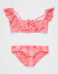 BILLABONG Bella Sol Ruffle Flutter Little Girls Reversible Bikini Set (4-6) image number 1
