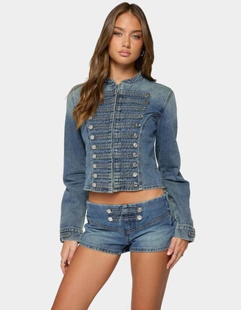 EDIKTED Jazzy Denim Napoleon Jacket Primary Image