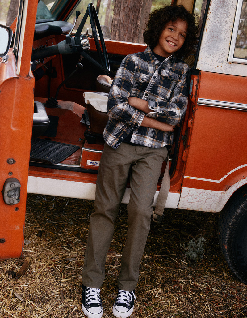 RSQ Boys Quilted Flannel Jacket image number 2