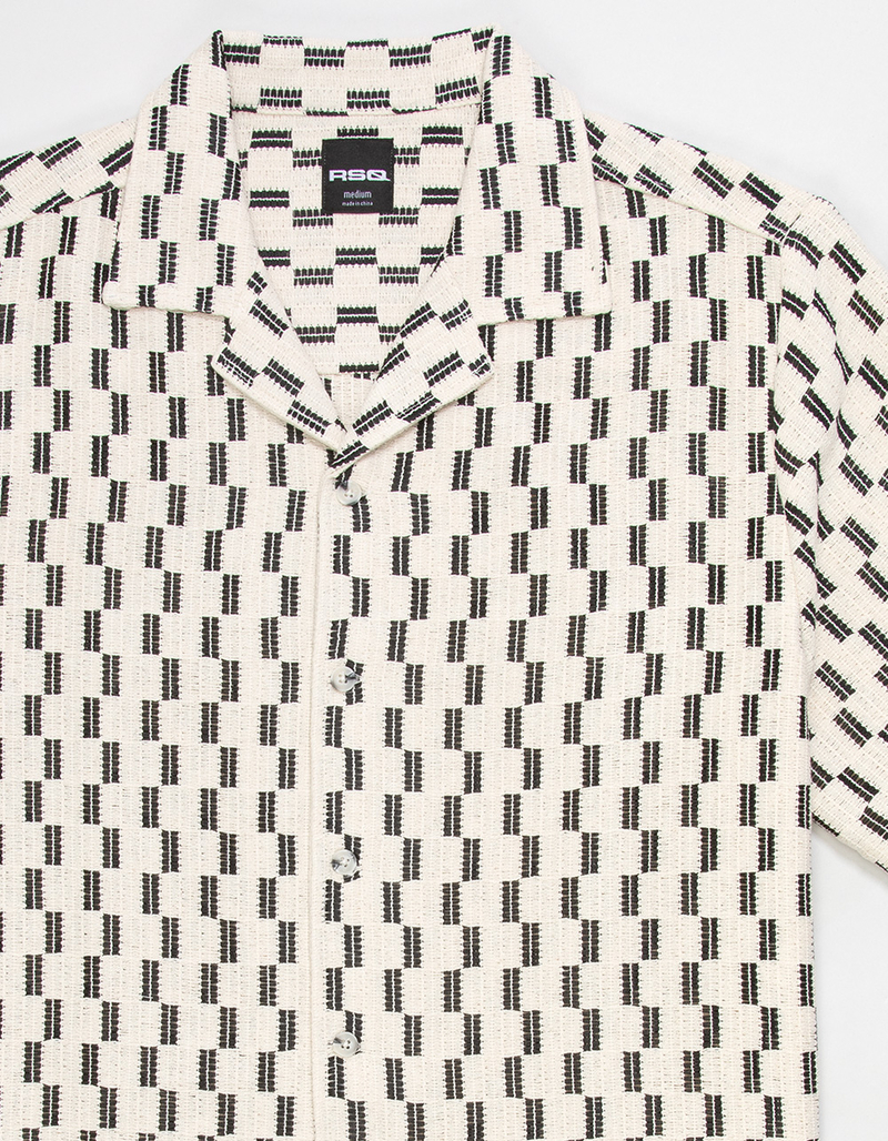 RSQ Mens Textured Button Up Shirt  image number 1